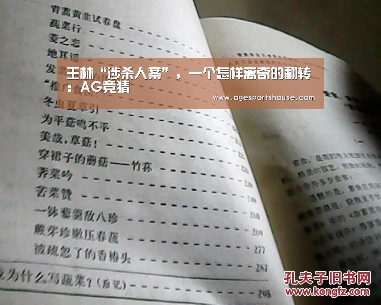 王林“涉杀人案”,一个怎样离奇的翻转:AG竞猜(图1) AG视讯